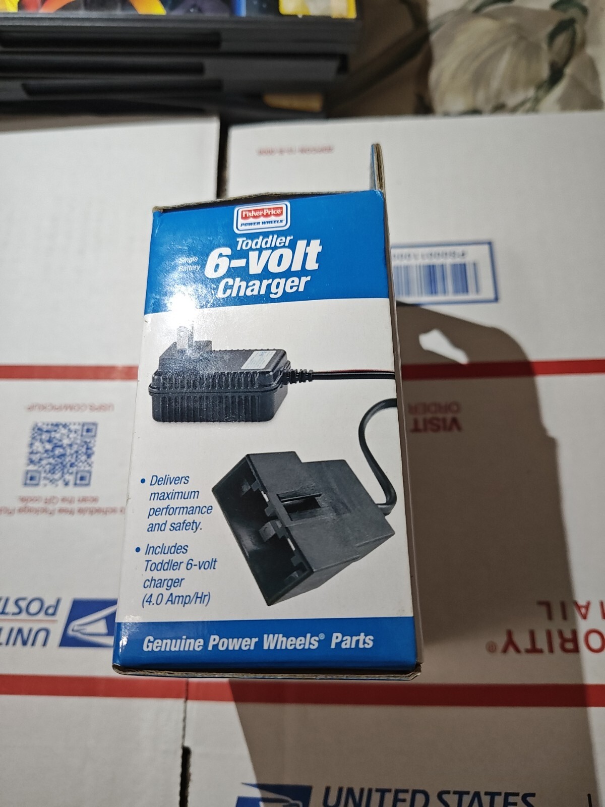 GENUINE FISHER PRICE POWER WHEELS TODDLER 6 VOLT CHARGER BRAND NEW FAST SHIPPING