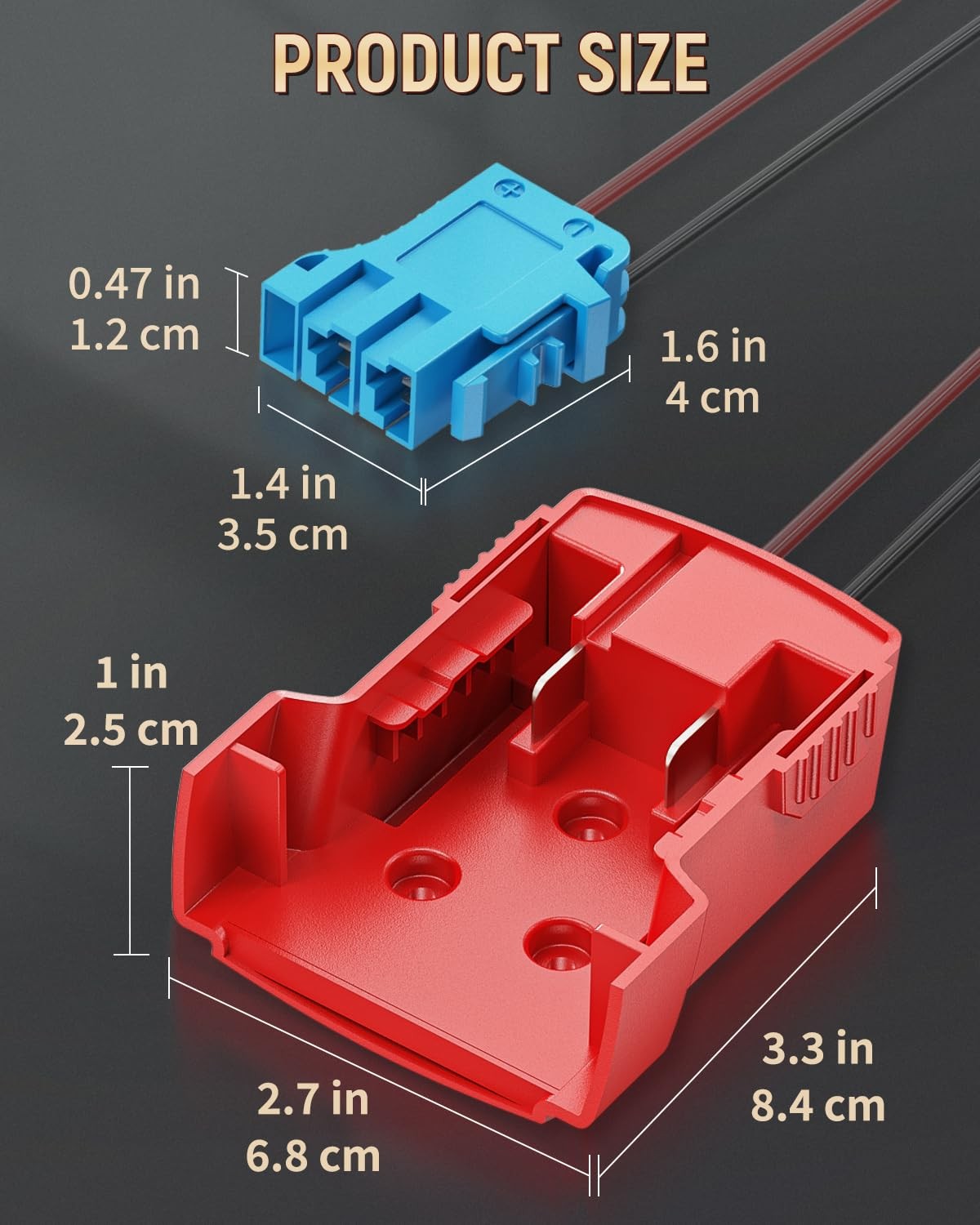 Power Wheel Adapter for Milwaukee M18 Battery Peg-Perego 12V Battery Adapter