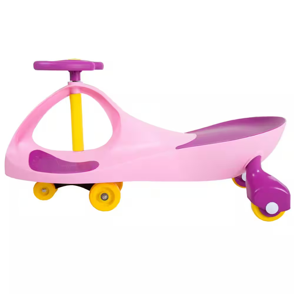 Ride On Wiggle Car Kids Toy Pink Purple Indoor Outdoor Twist Go Durable Fun