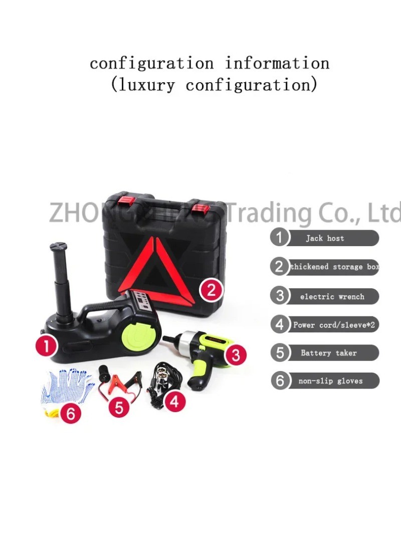 Multi-Functional Electric Car Jack Hydraulic 12V Portable Air Compressor 5T