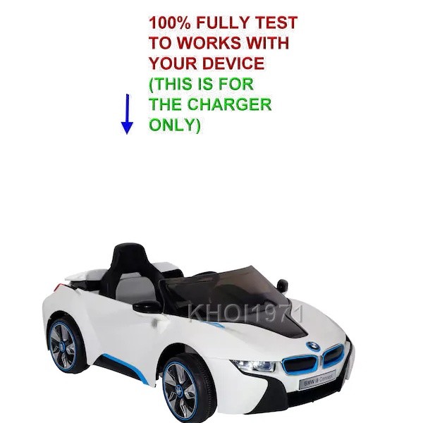 WALL charger AC adapter FOR WHITE 8801-93 Dynacraft BMW i8 Concept Car ride on