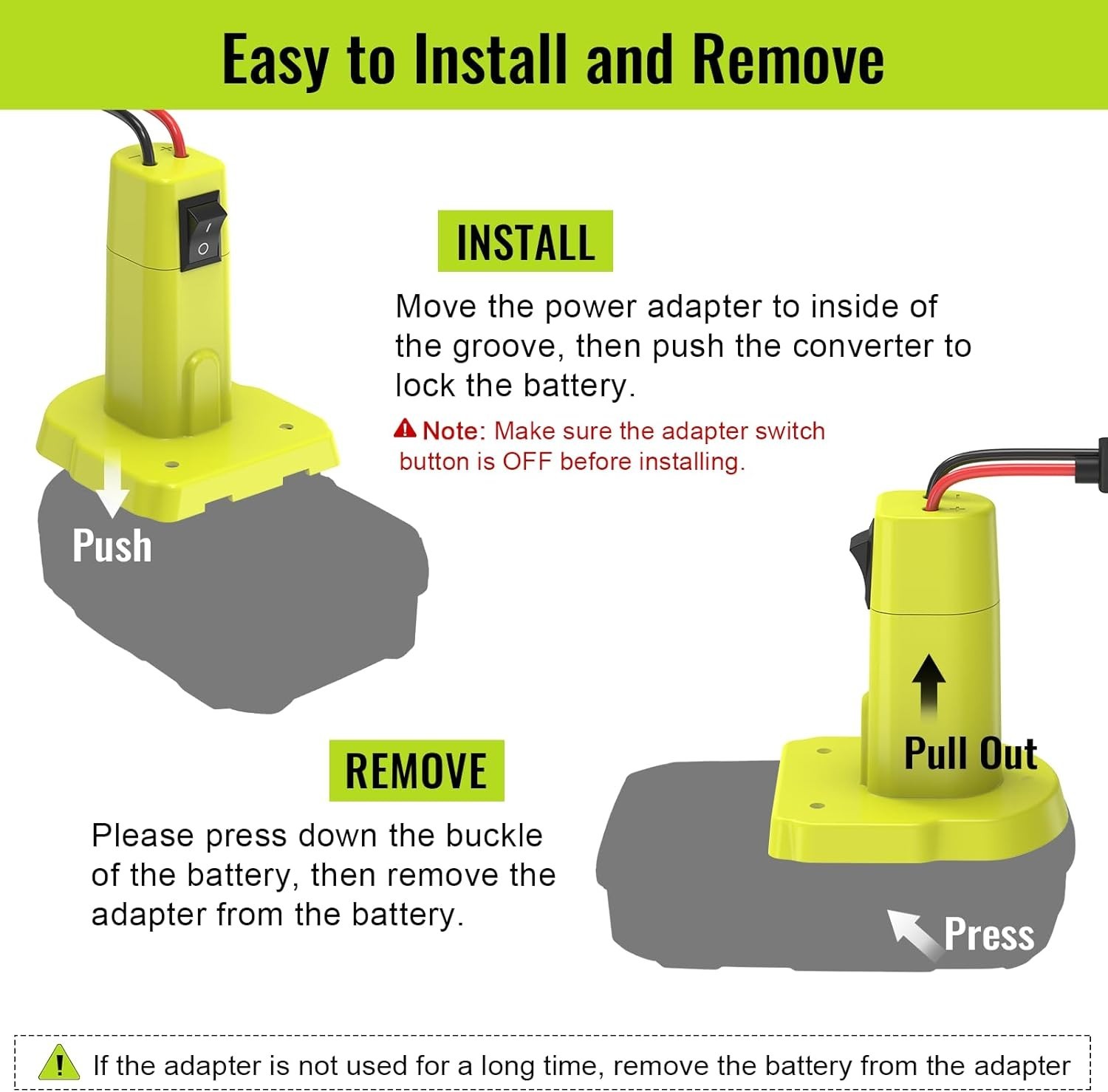 Comprehensive Power Wheel Adapter Kit for Ryobi 18V – Fuses & Wiring Included