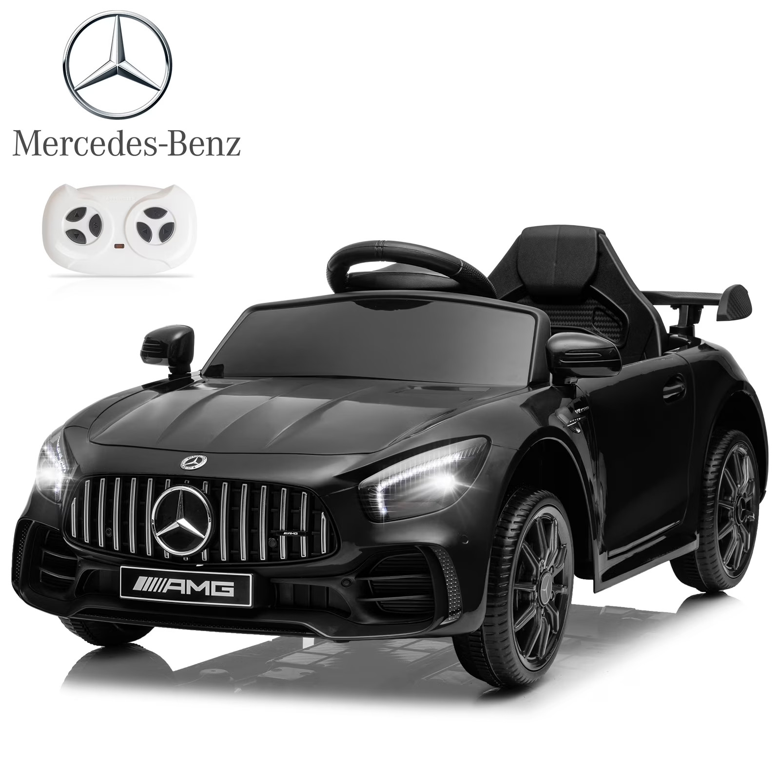 Mercedes-Benz AMG Licensed 12V Kids Ride on Car w/ Remote Bluetooth Enabled