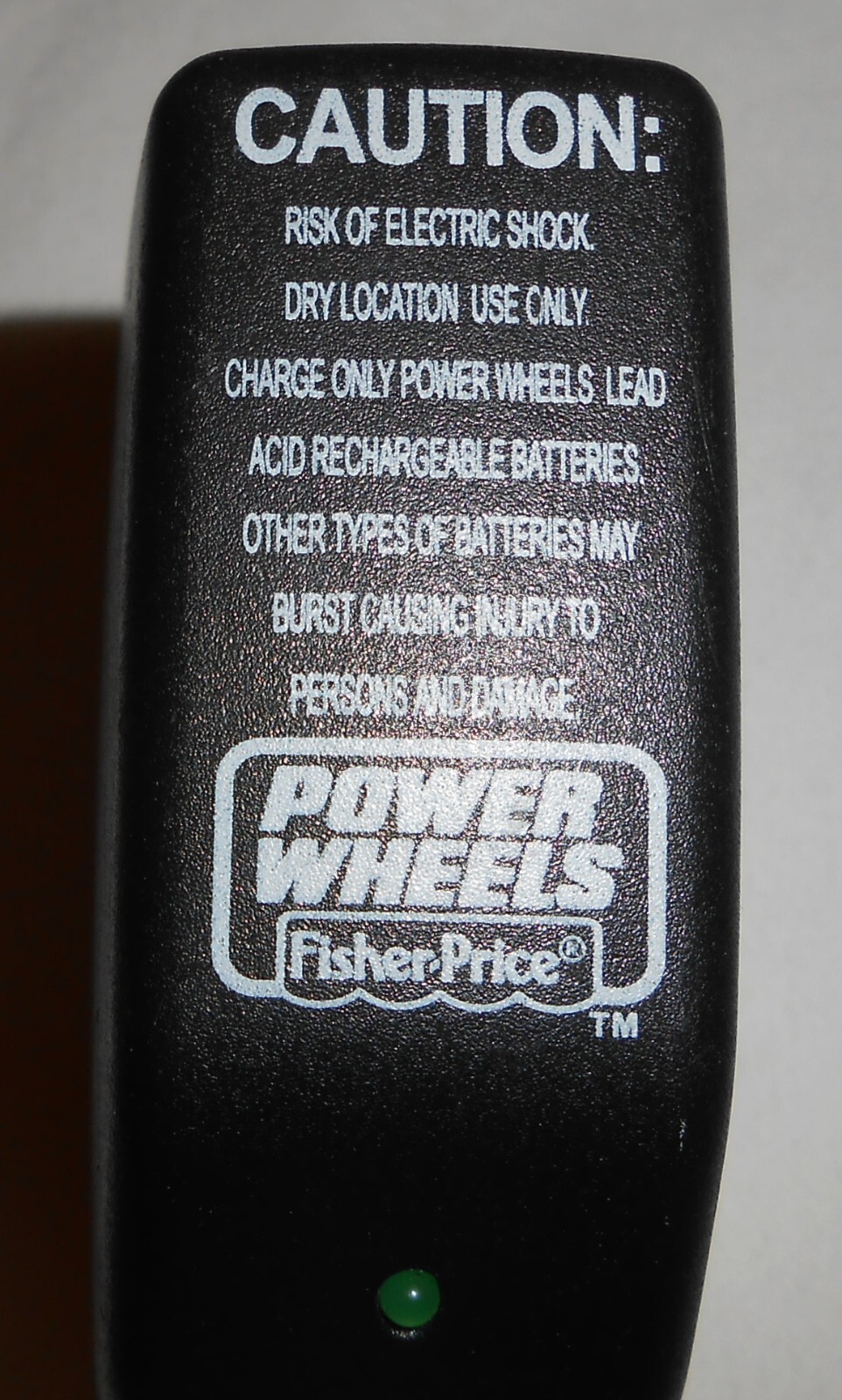 Genuine Original Fisher Price 12V Power Wheels 1200mA Battery Charger 00801-1480
