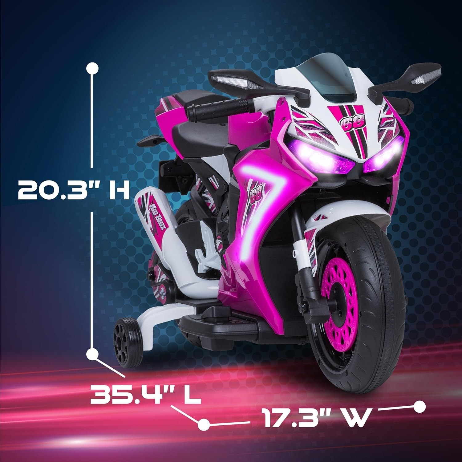 Charming Pink 6V Electric Motorcycle for Toddlers – Indoor/Outdoor Fun, Ages 3-6