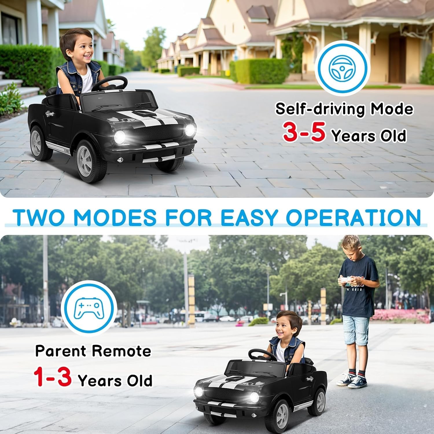 Carro Electrico Para Niños Coche Montable De Jugar Manejar Con Control Remoto..