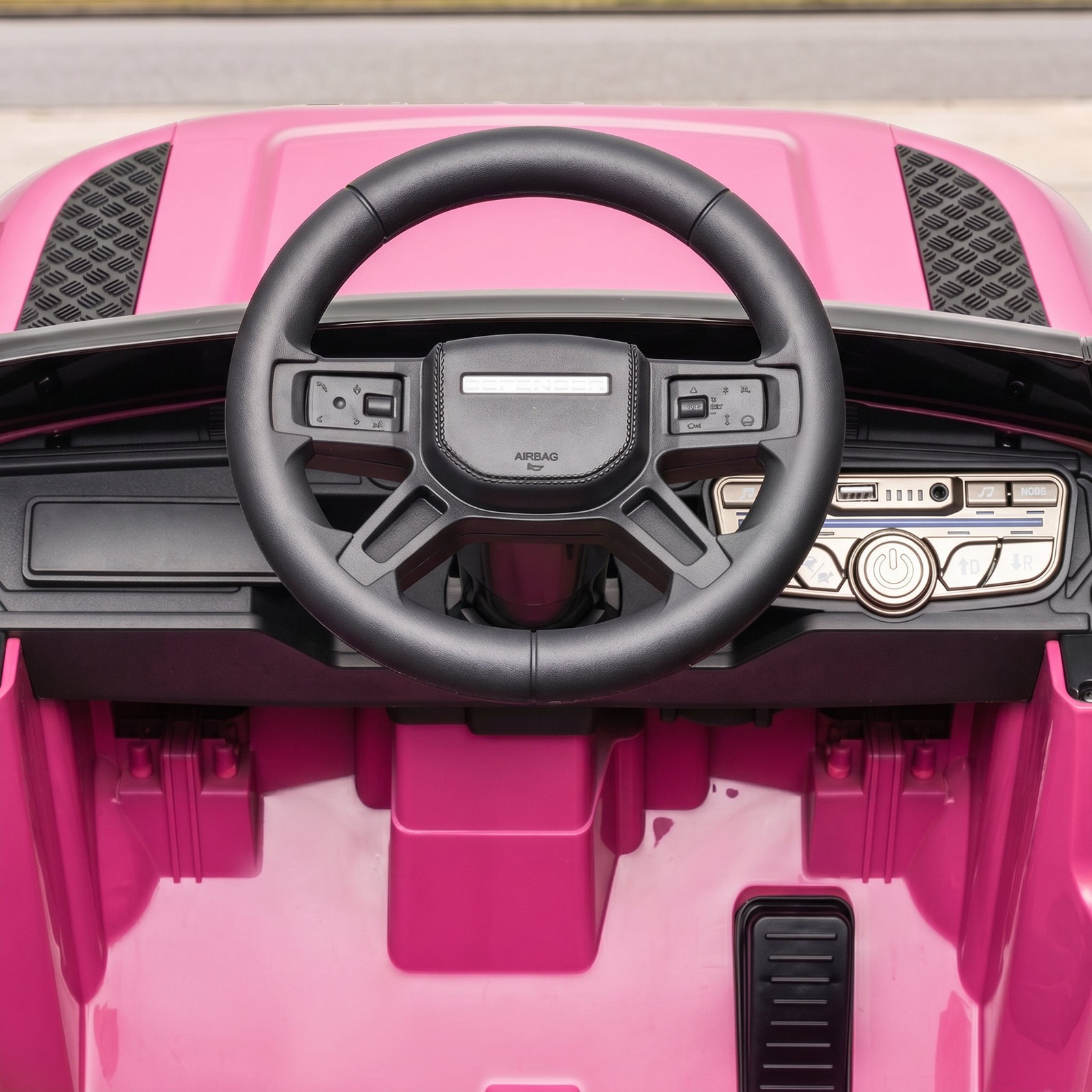 Qaba 12V Ride on Car Licensed Land Rover with Suspension & Remote, Pink