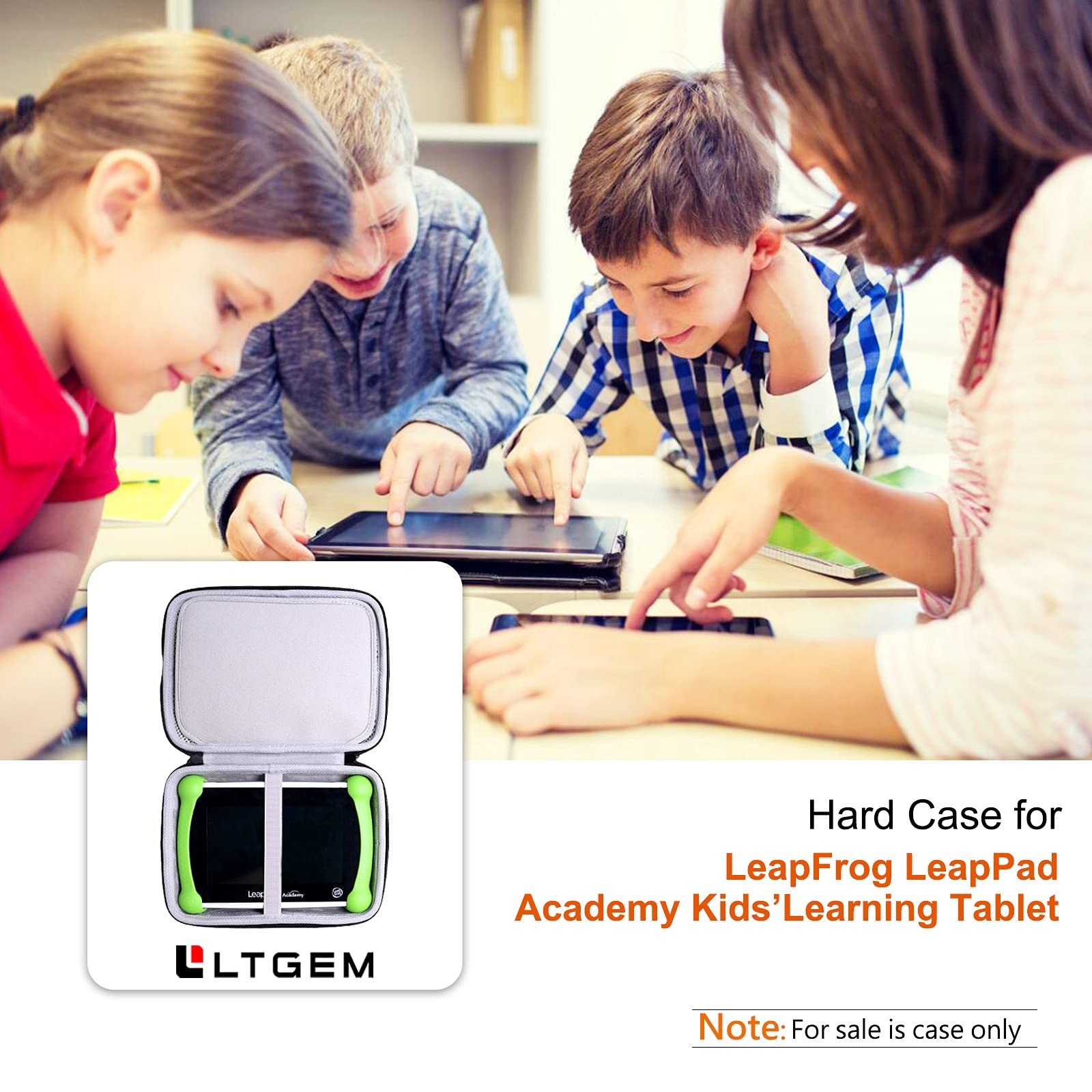 L LTGEM EVA Hard Case for Leapfrog LeapPad Academy Kids’ Learning Tablet/Leap…