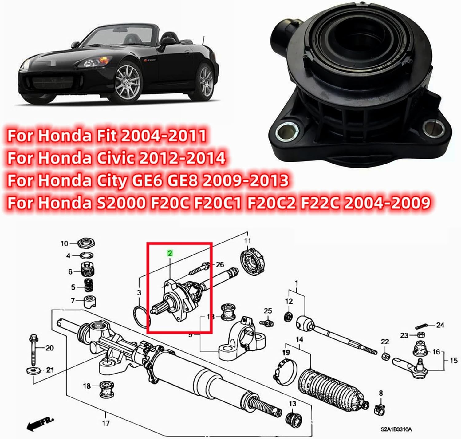Electric Power Steering Wheel Angle Torque Sensor Compatible with Honda Civic