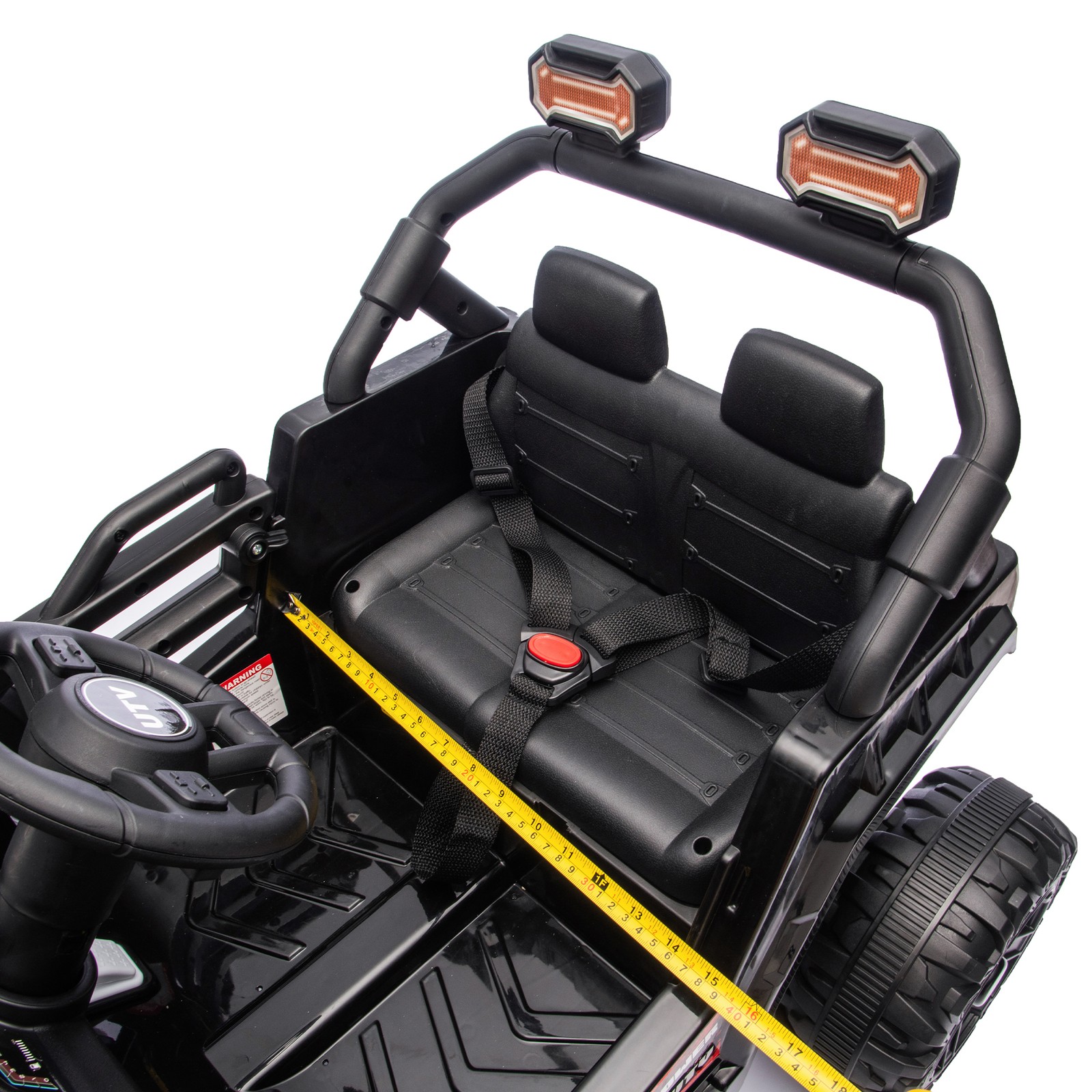 12V Kids UTV, 2.4G Remote, 4-Wheel Suspension, Anti-Slip Wheels, Ages 3-5