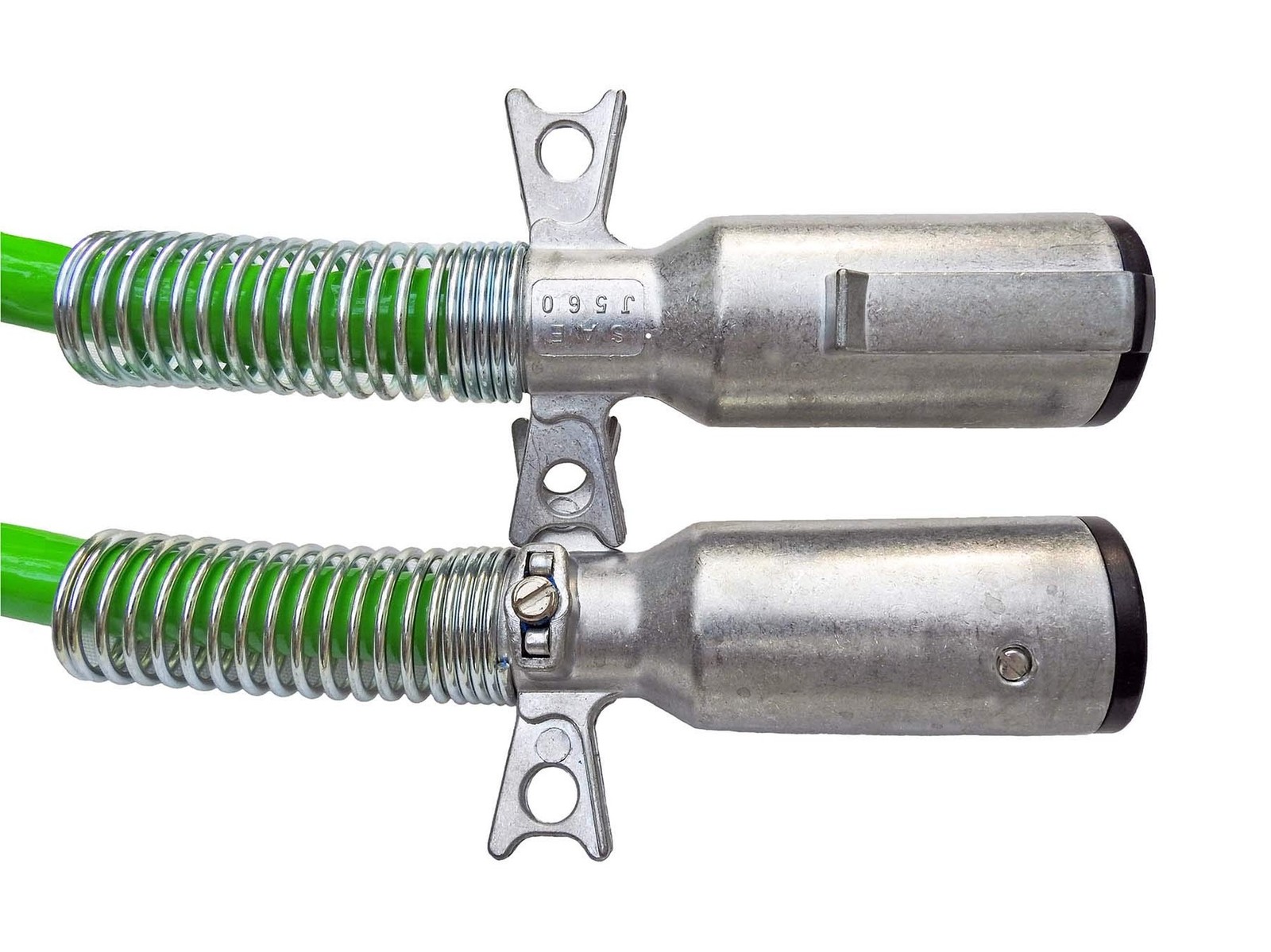 Road King Straight 7-Way Truck and Trailer Electric Cable ABS Duty Green – 15…