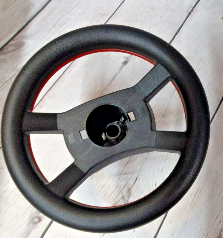 Genuine Peg Perego RZR 900, JD Tractor Steering Wheel #ASGI0217NN Black/ Red