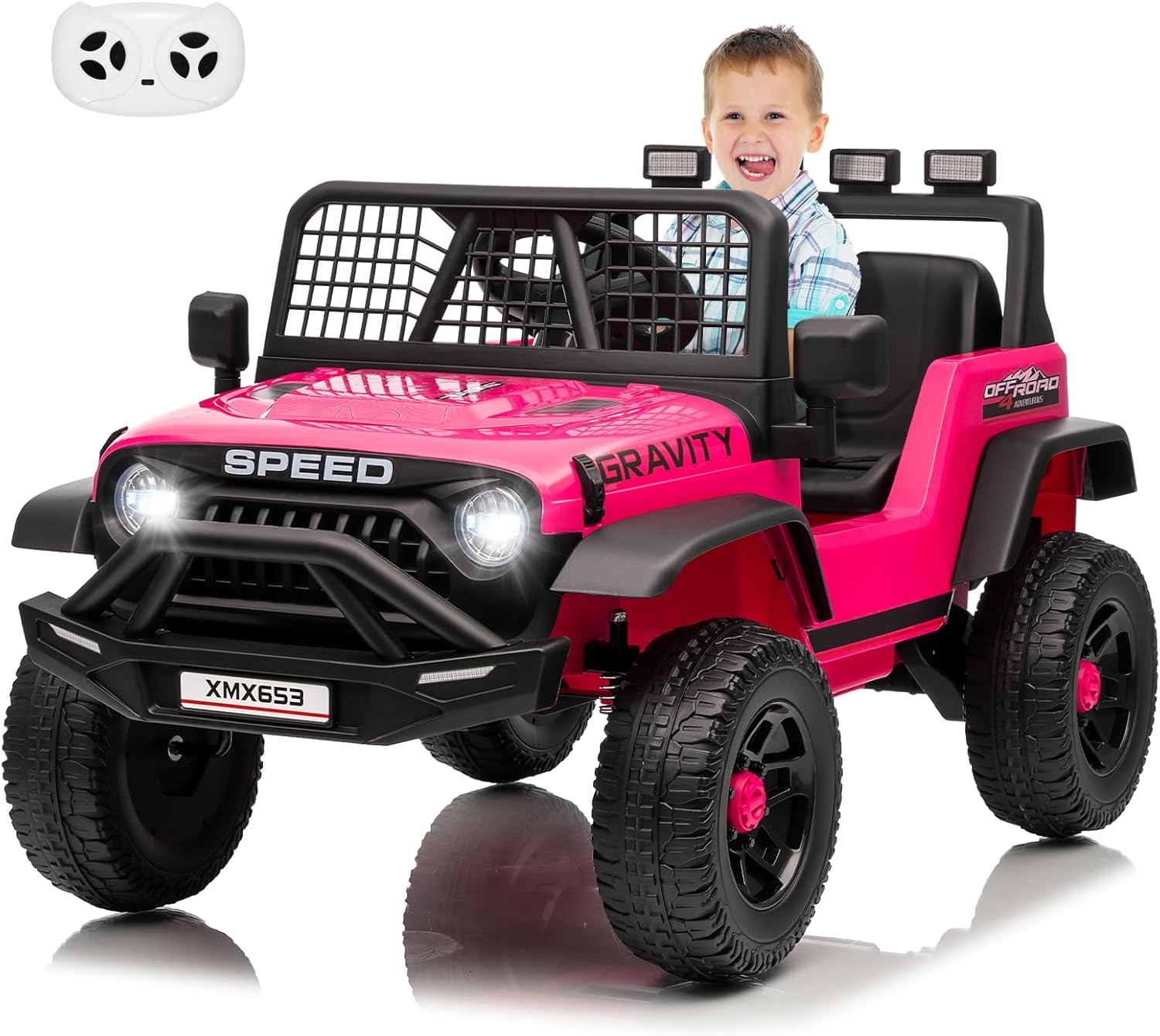 Garvee 12V Kids Ride On Truck Car,Kids Electric RC Vehicles for Boy Girl Gift