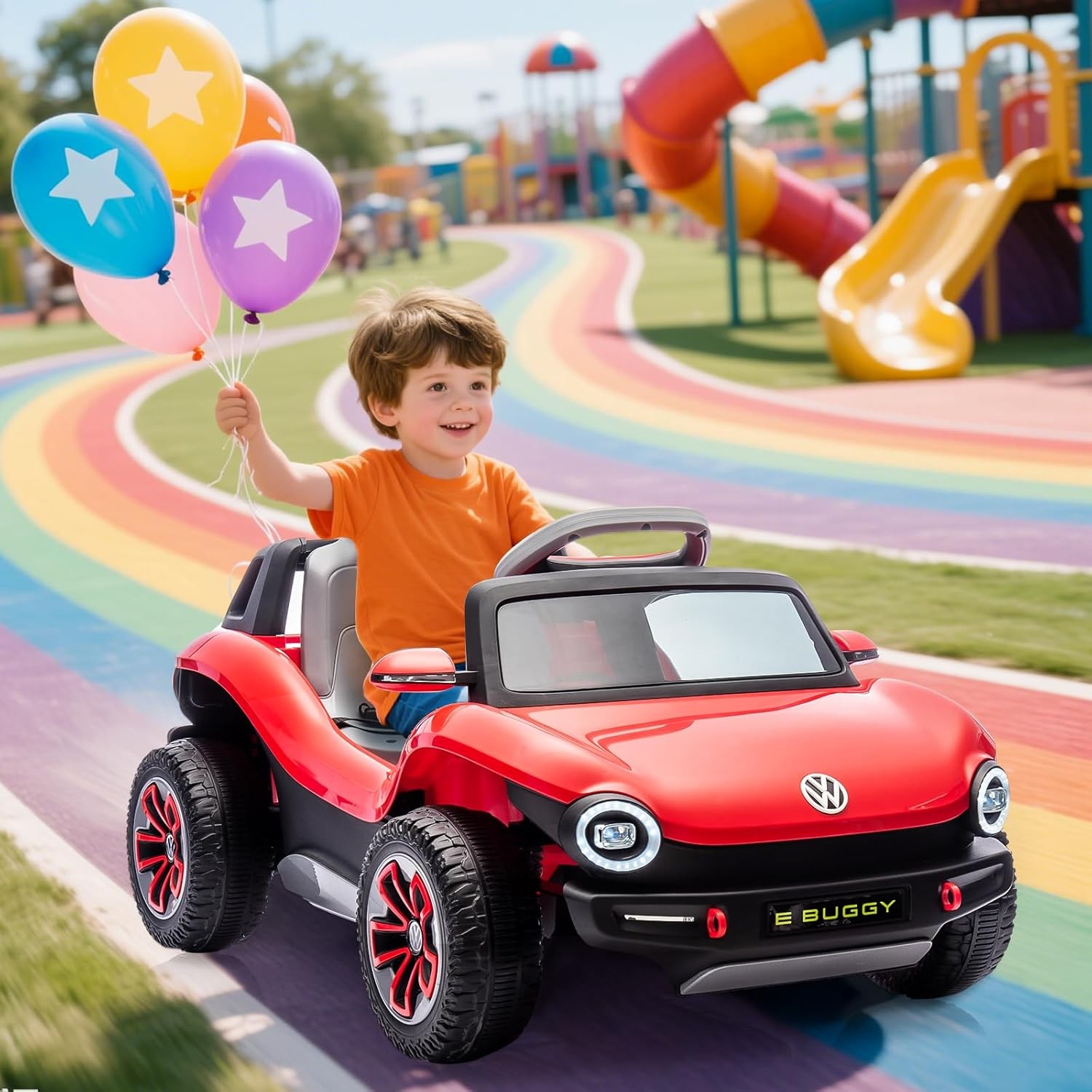 Ride on Car 12V 4.5AH Remote Control Electric Vehicle Gifts for Boys Girls