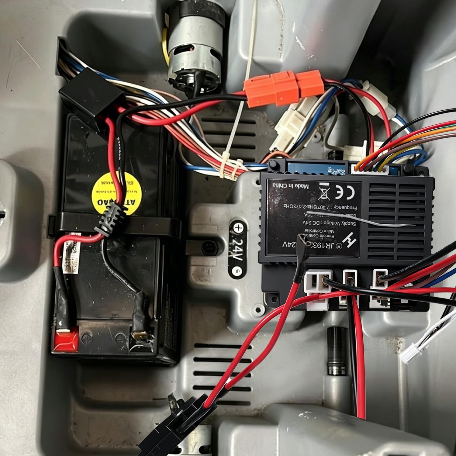 JR1932RX-24V Power Wheels Control Box with Remote Control,24Volt High Power Rece
