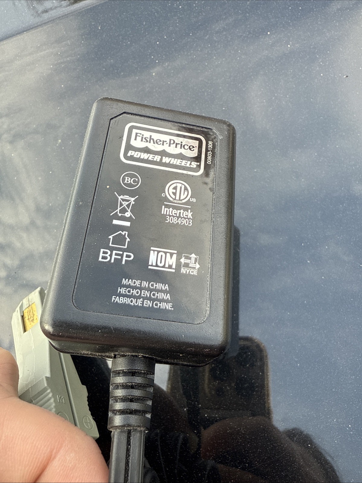 Fisher Price Power Wheels 12V Class 2 Battery Charger Wall Plug 00803-1295