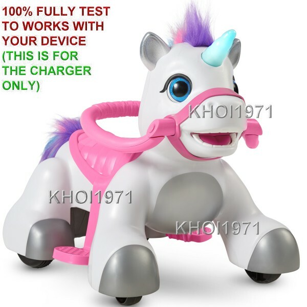 WALL charger AC adapter FOR KidTrax Rideamales Unicorn Play ride on 6V-BATTERY
