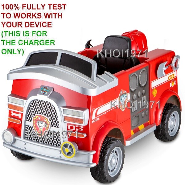 WALL charger AC adapter FOR KT1439WM KIDTRAX Paw Patrol MARSHALL Fire Truck