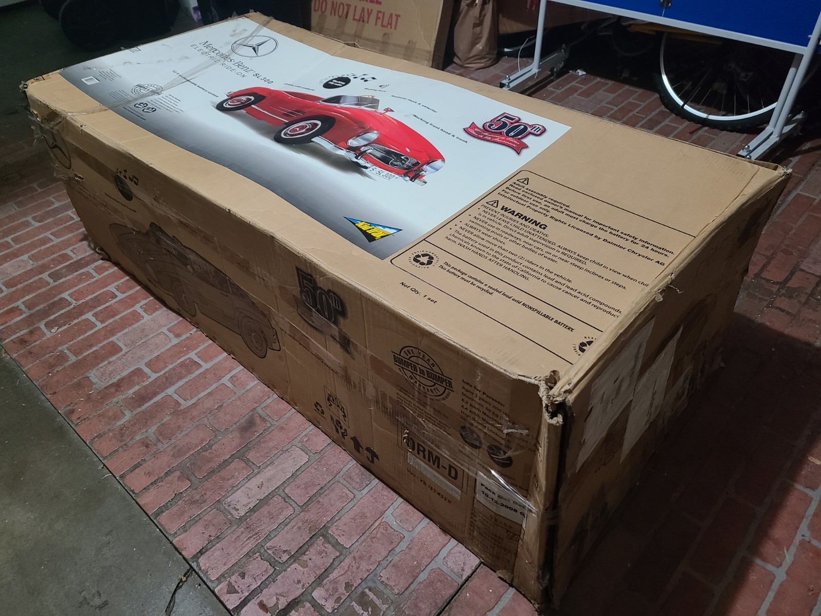 RARE – Kid Trax Mercedes-Benz SL300 12V Electric Ride-On Car For 2 – IOB