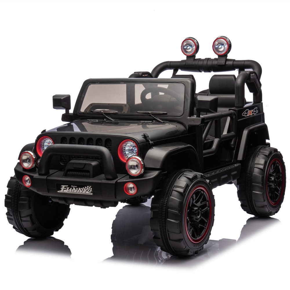 24V Kids Ride On Car 2 Seater Electric Truck Toy with Remote Bluetooth 2.5-4 MPH