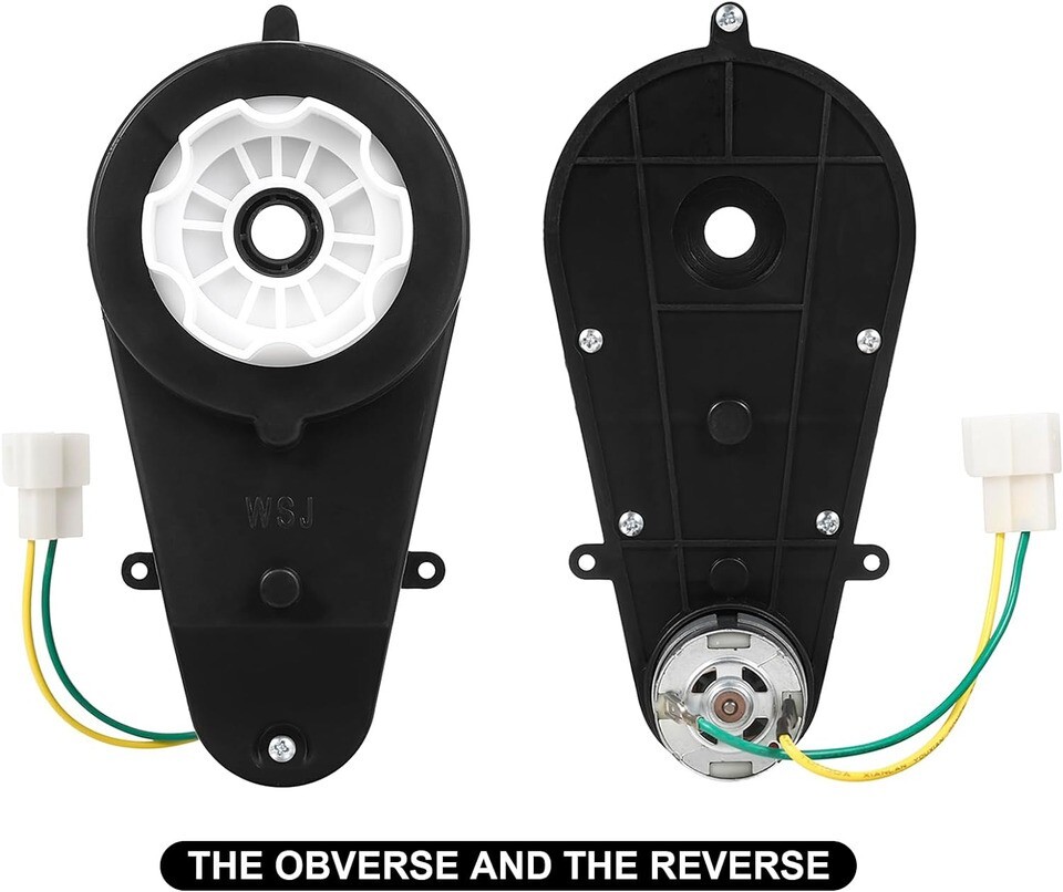 2Pcs 24V 40000RPM Kids Ride On Car Gearbox Motor Power Wheels Upgrade