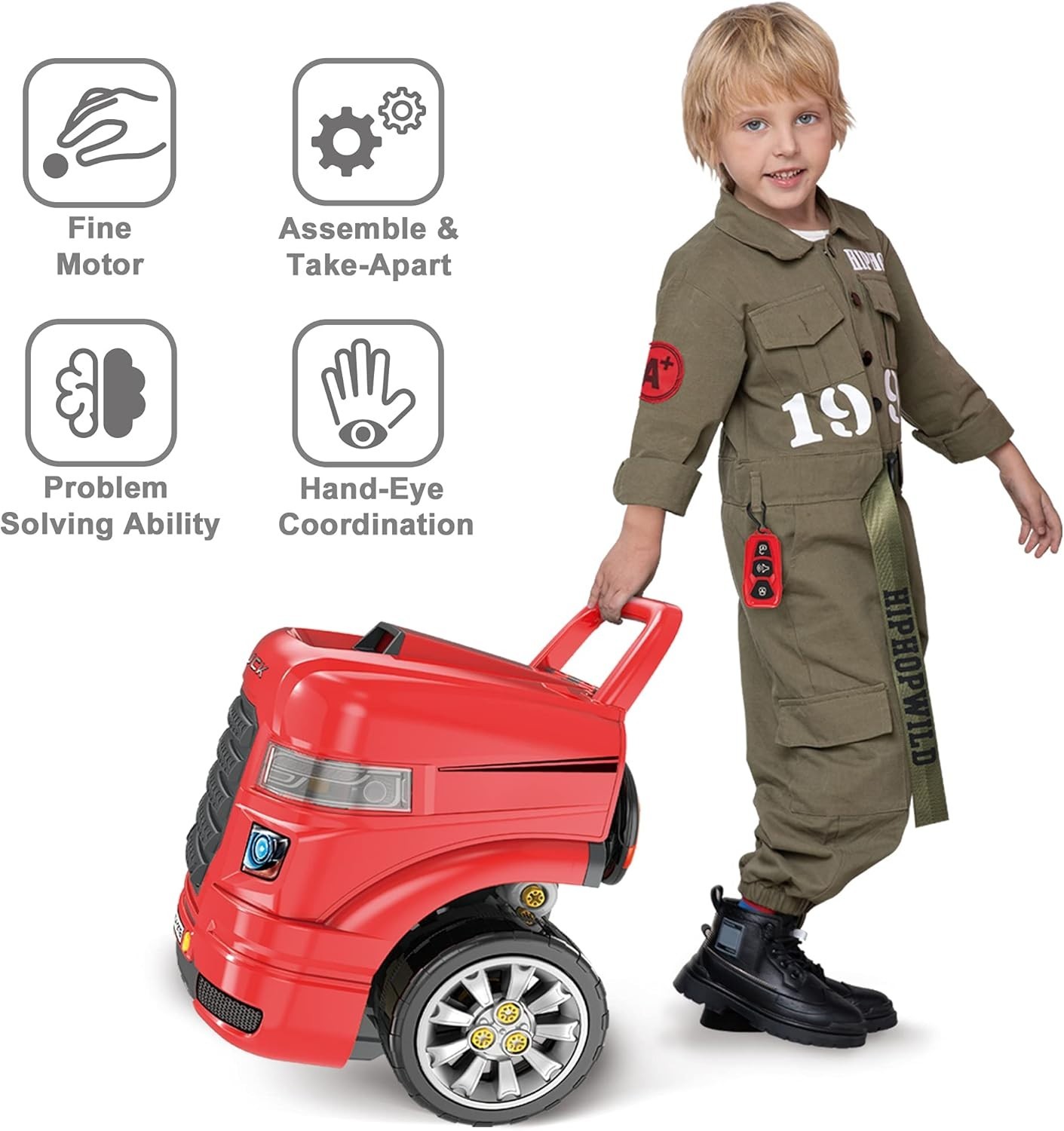 Deluxe Truck Engine Mechanics Set – Perfect Birthday Gift for Boys 4-8