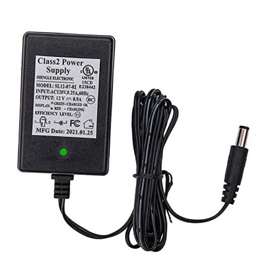 12 Volt Swith Indicator Battery Charger for Ride On Toy,12V0.9A Kids Electric