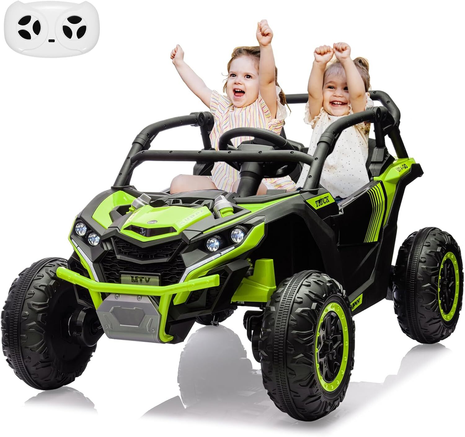 24V 2 Seater Ride On Car Truck Toys,Kids Ride on UTV with Parents Remote Control
