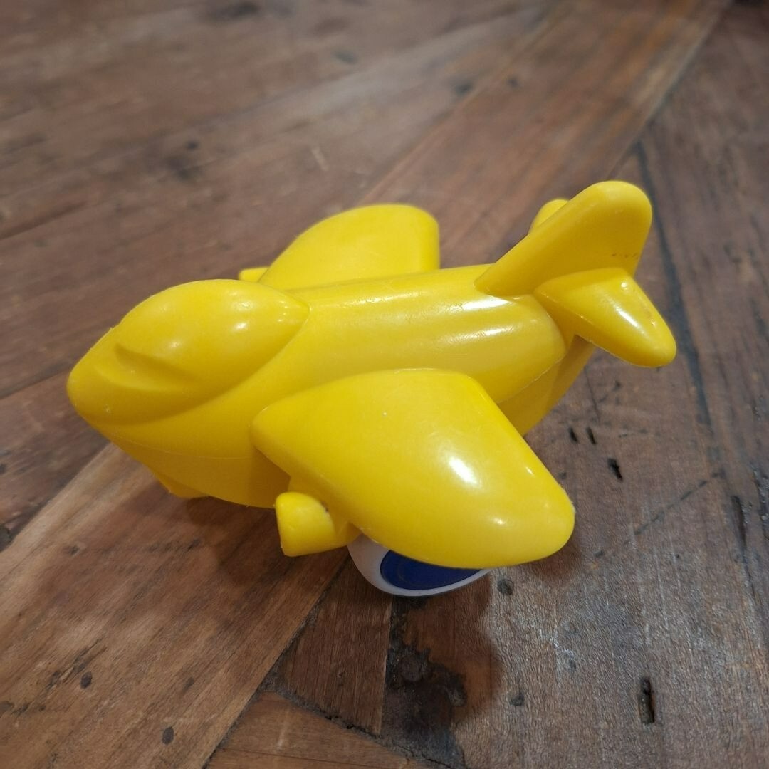 Viking Toys Sweden Jumbo Plane 1148 Yellow Play Vehicle Rubber Wheel Air Toddler