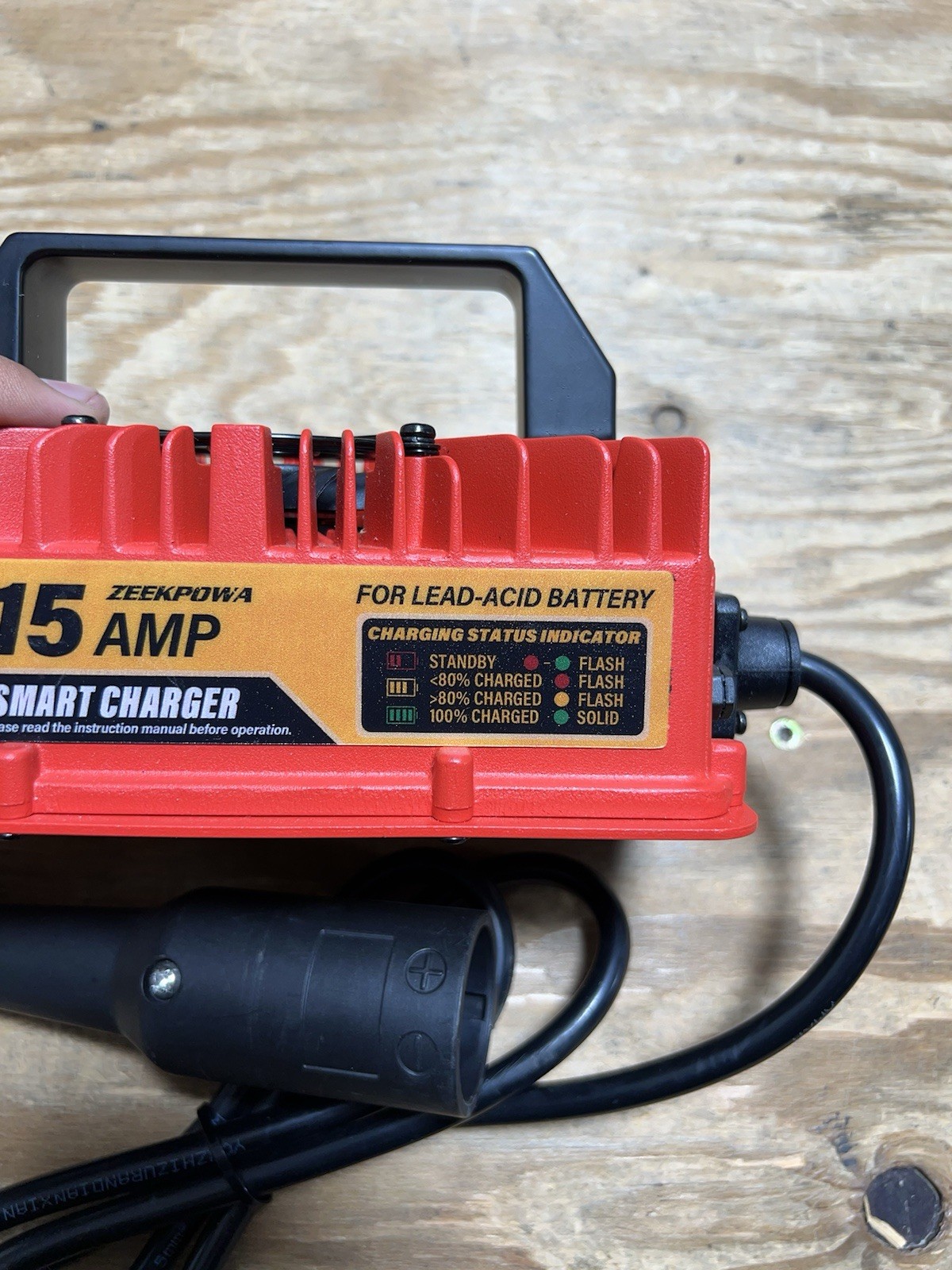 48 Volt Golf Cart Battery Charger, 15 AMP 48V Smart Golf Cart Charger NoBox