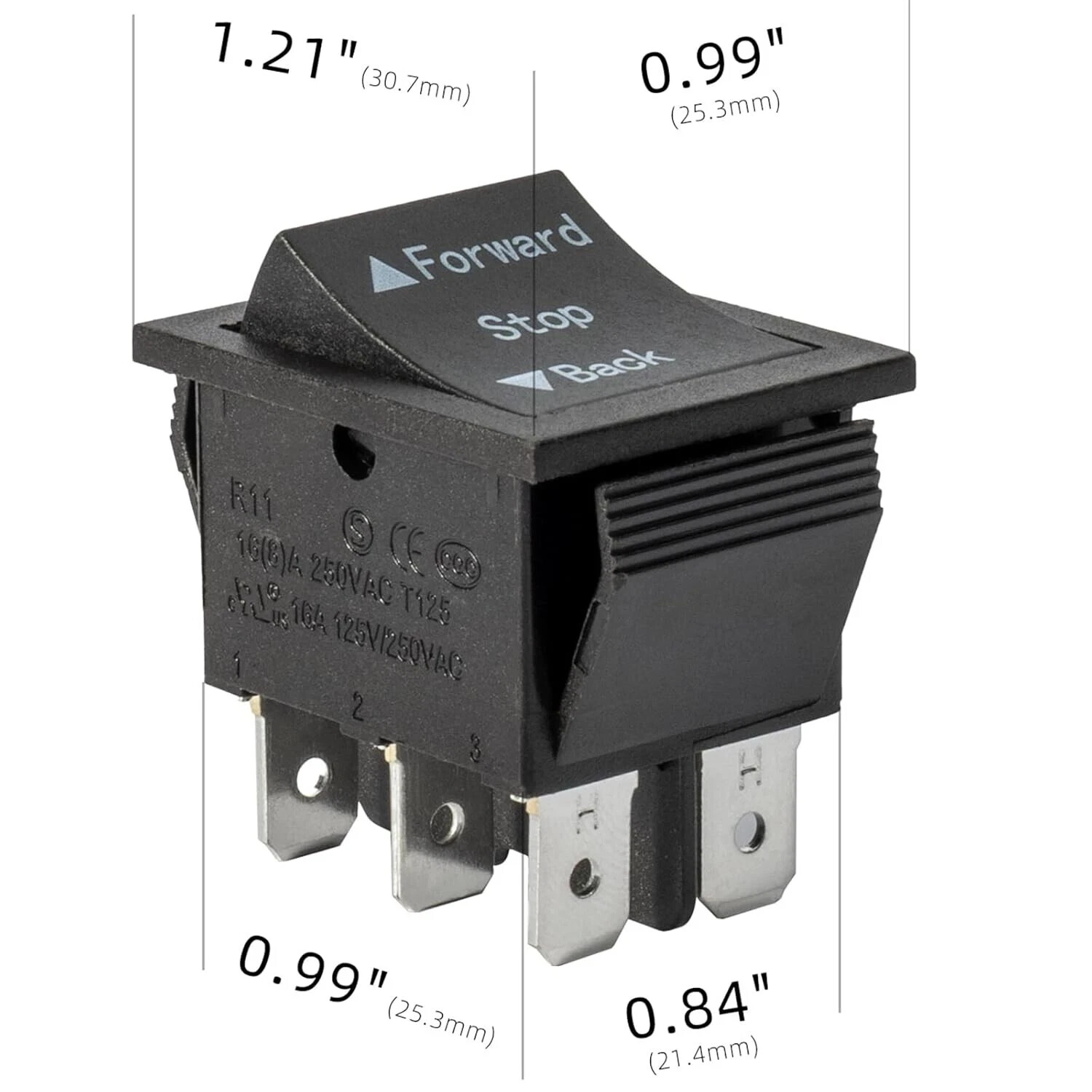 2 Pcs Universal 6V 12V 24V Forward Reverse Switch Compatible with Power Wheels F