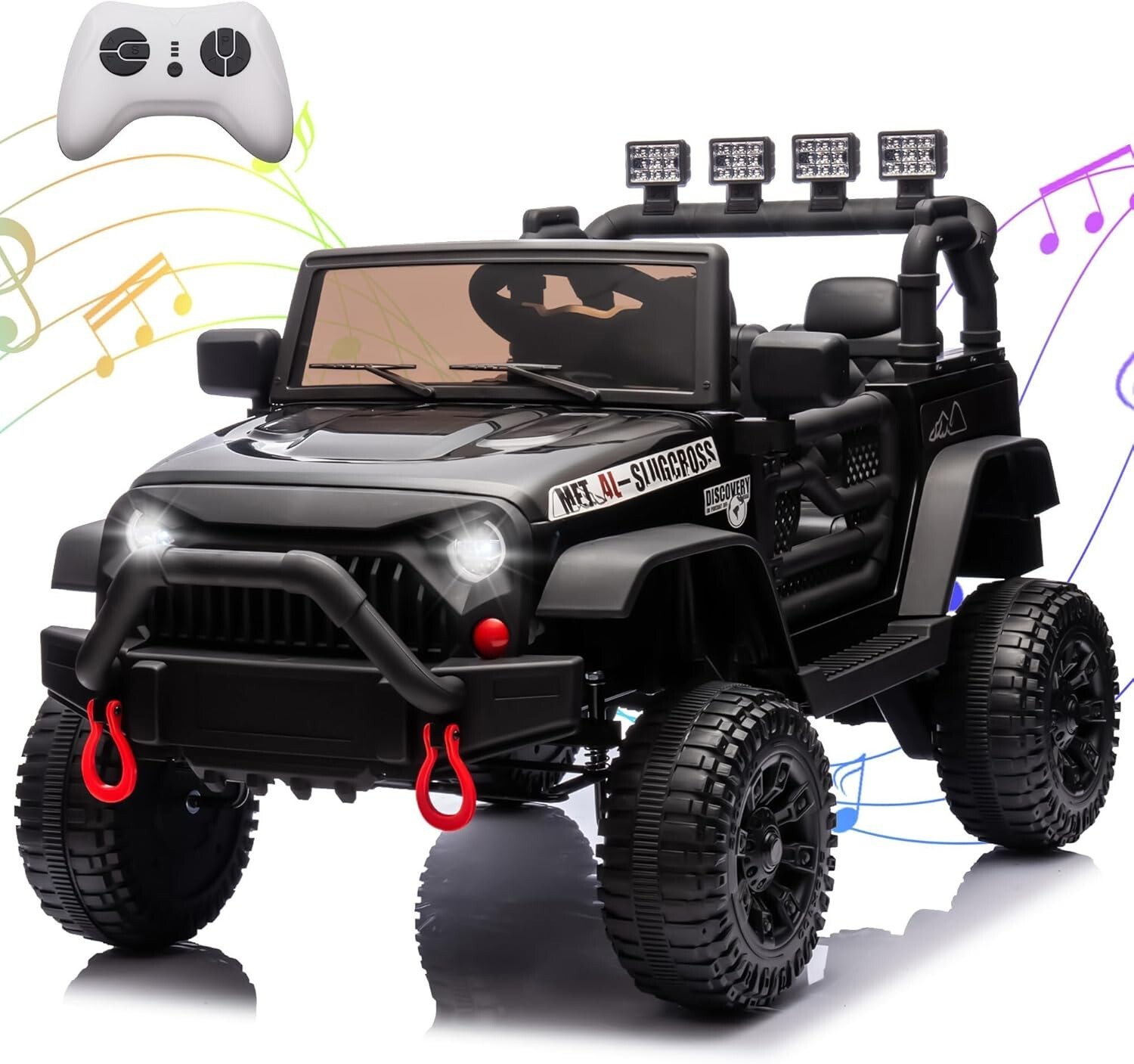 24V Kids Ride on Jeep Four Wheel Suspension 400W Electric Car Toy w/ Remote MP3