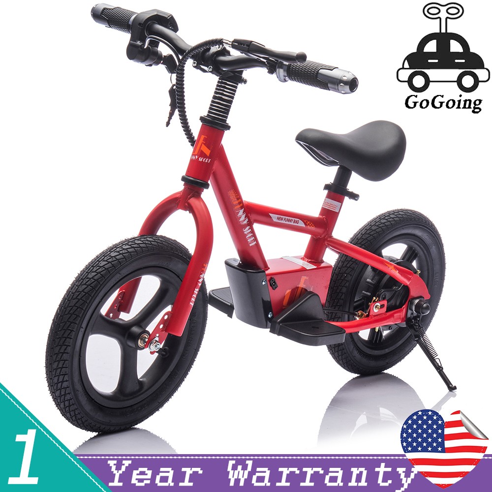 24V Kids Ride On Electric Bike 150W 9.32MPH Inflatable Wheels Bicycle for Kid 3+