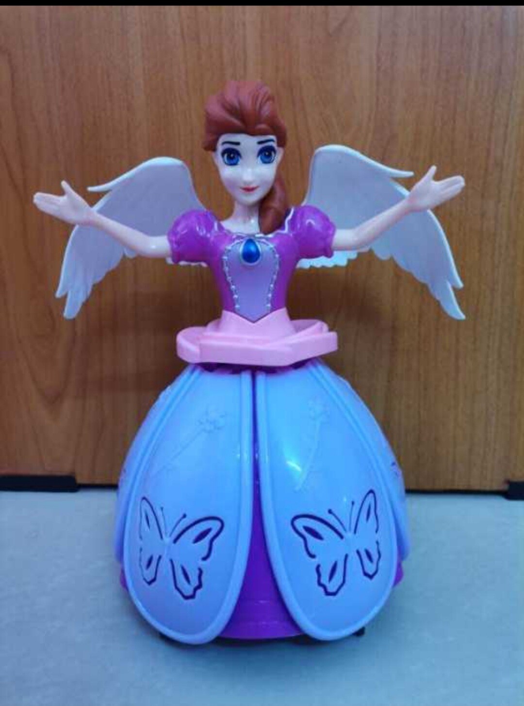 Dancing Angel Lighting Music Rotate Beautiful Doll Robot Toy Best Gift For Girls