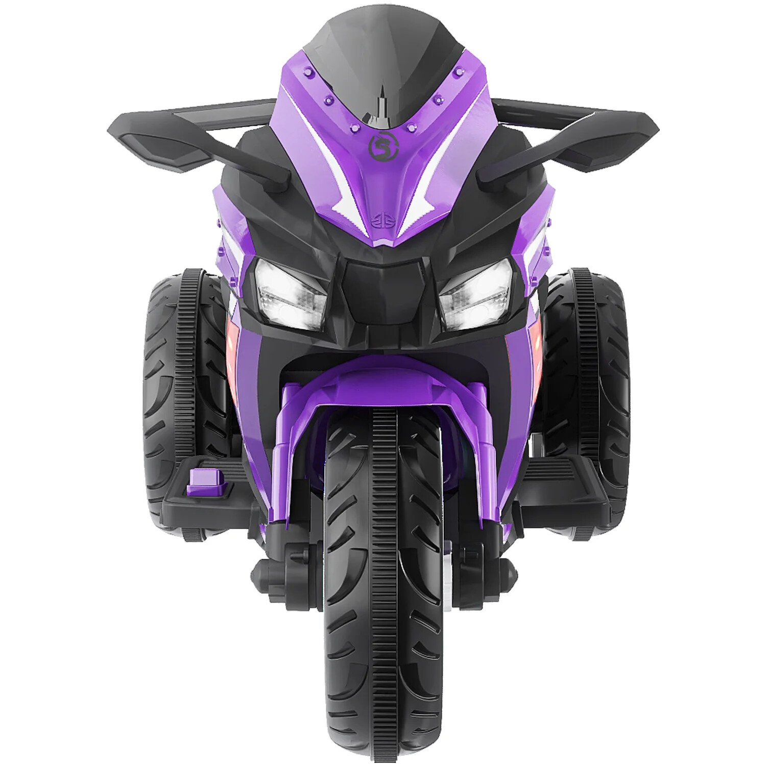 New Kids Ride On Dirt Bike 12V Electric Motorcycle 3 Wheels Lighting Purple US