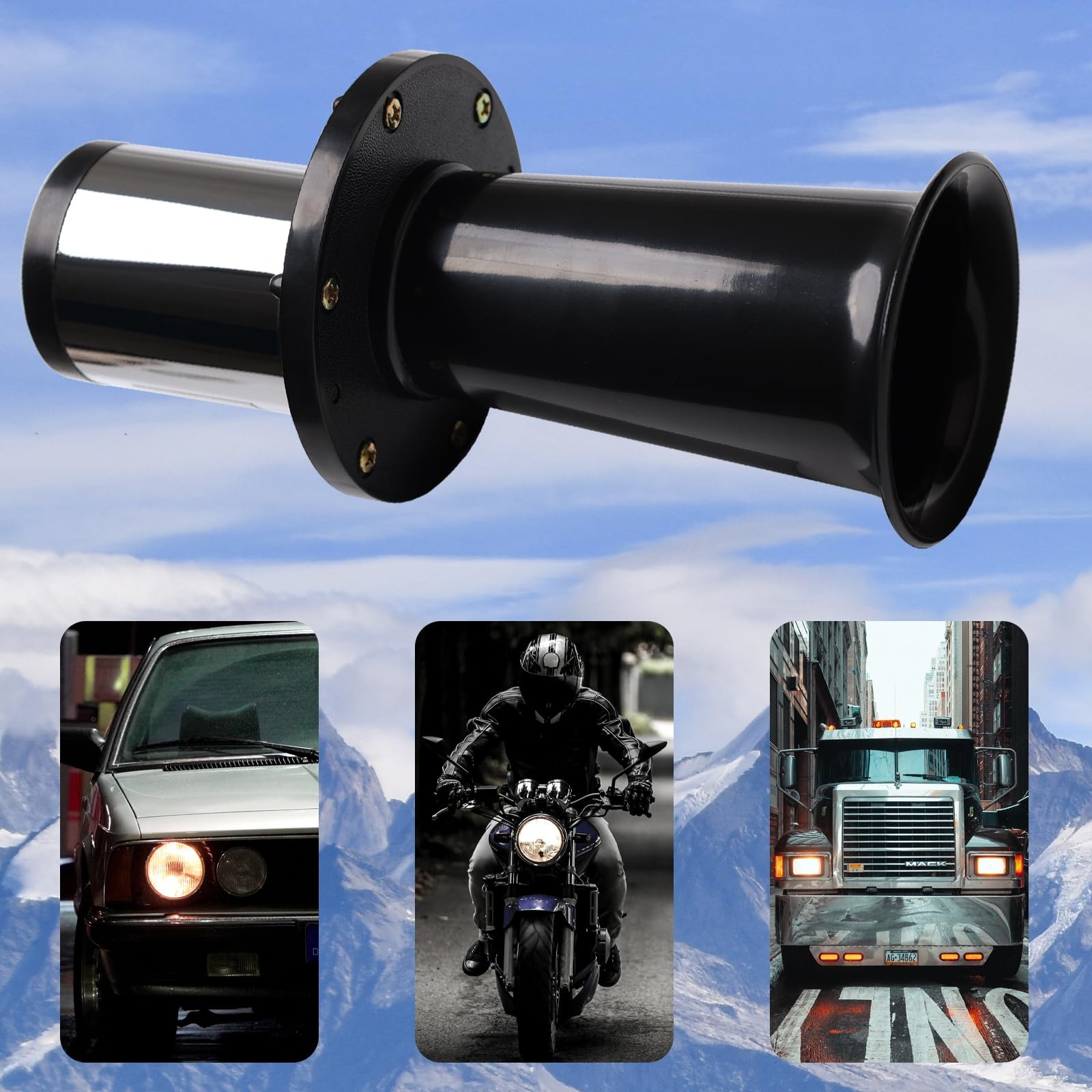 Ooga Horn Classic Car Funny Horns Ahooga Air Old Style Black Strange Tone