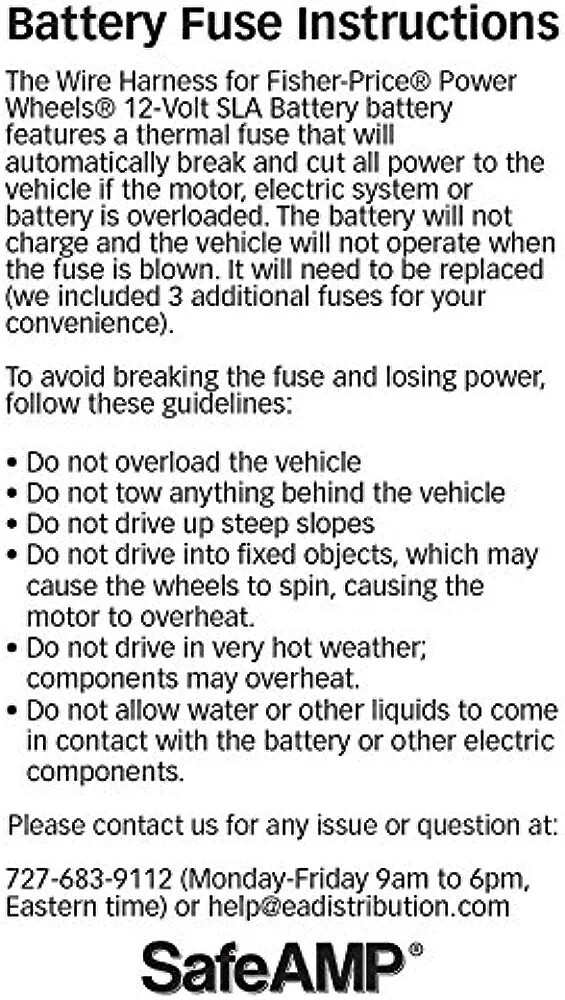 Kids Ride On Car 12V Replacement Battery  9.5 AH