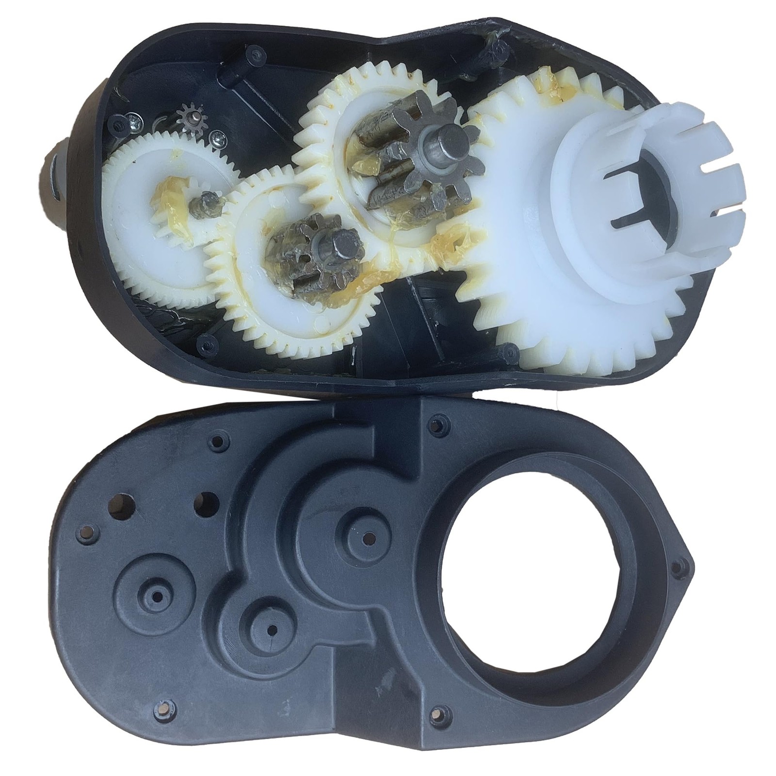24V Gearbox for Power Wheels Large Axle Hole, 24 Volt Motor 30000RPM with…