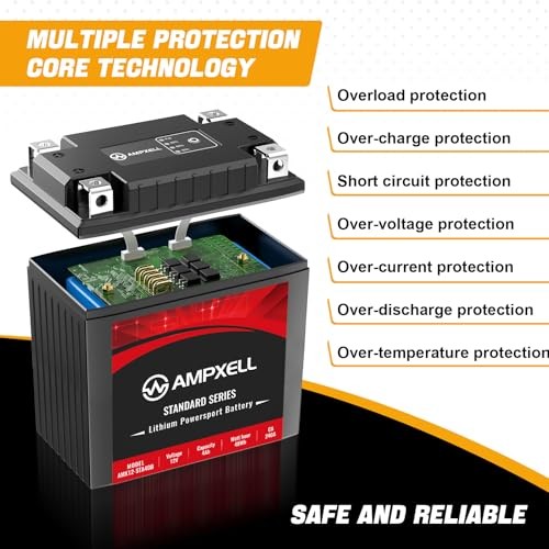 Lithium Motorcycle Battery 12V 240A 4Ah Replacement YB9A-A 12V 240A 4Ah[+ – ]