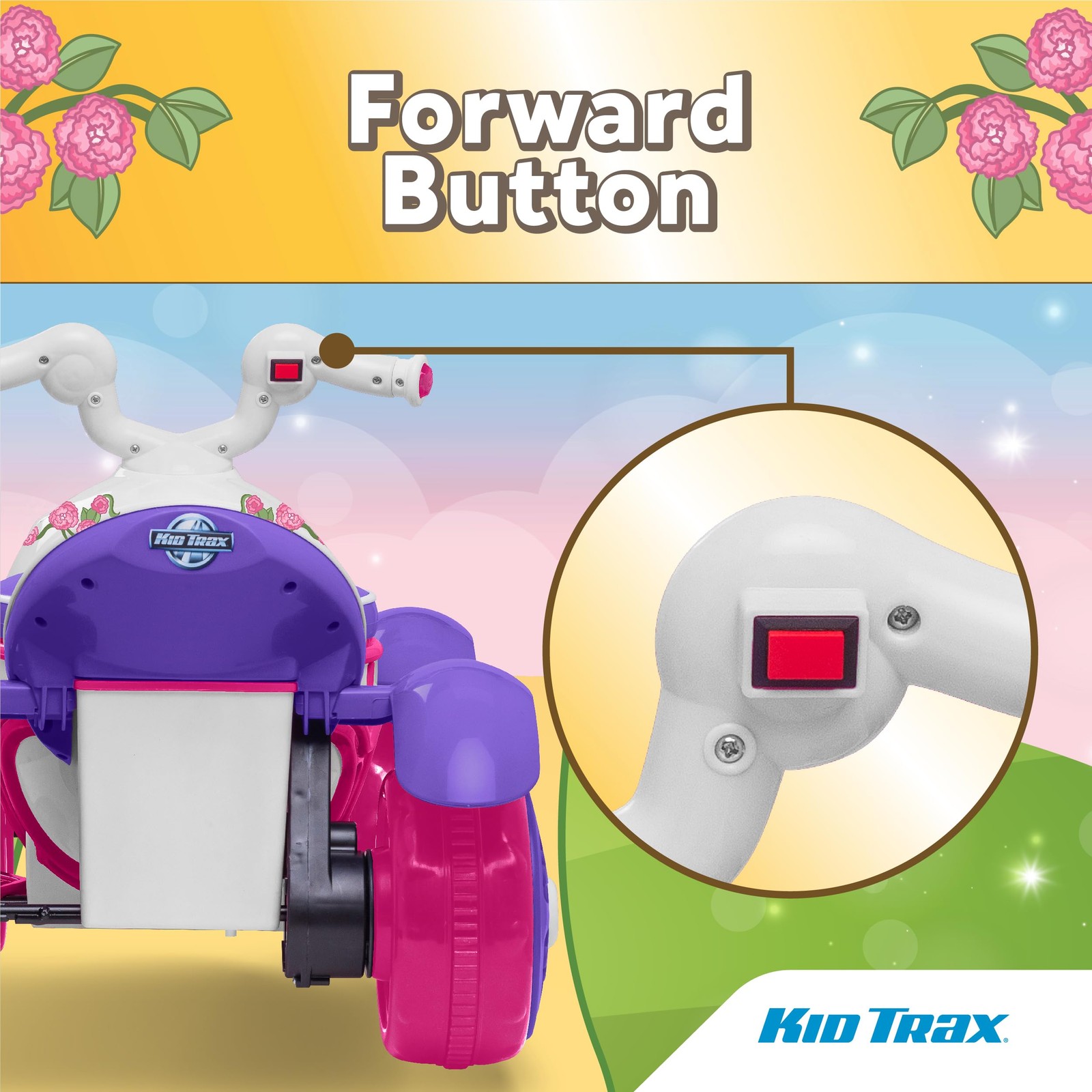 Kid Trax Royal Princess 6V Toddlers Kids Ride On – Outdoor And Indoor