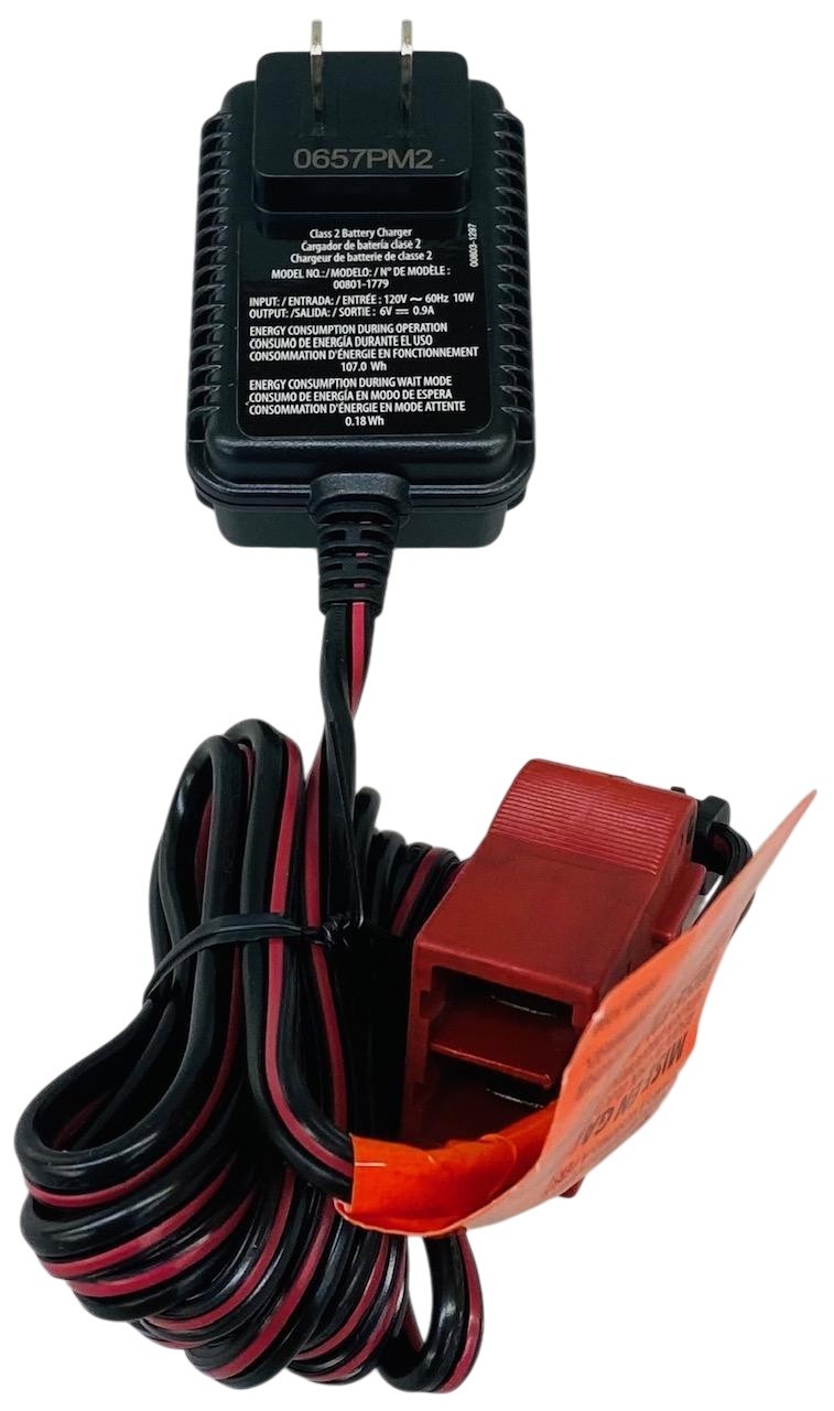 Fisher Price, Power Wheels, 6 Volt Red Battery Charger, 00801-1481, 00801-1779