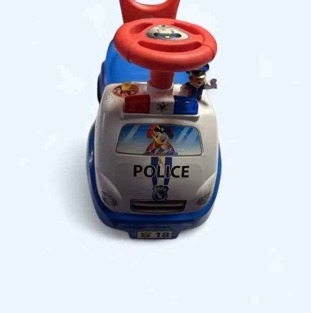 Disney ~ Kiddieland ~ Mickey Mouse ~ Police Car Toy ~ Ride On ~ Baby Walker
