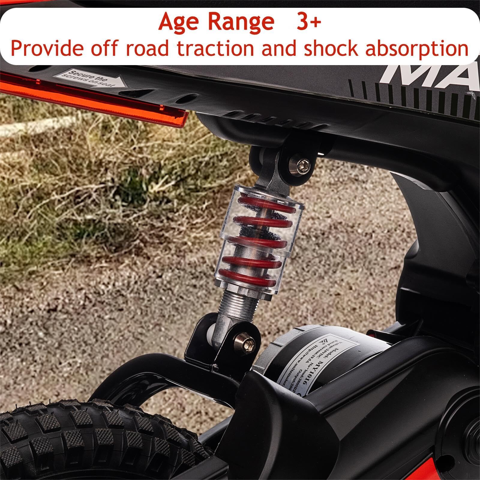 ✅24V Kids Ride On Motorcycle & Electric Motocross Bike Battery Powered Electric