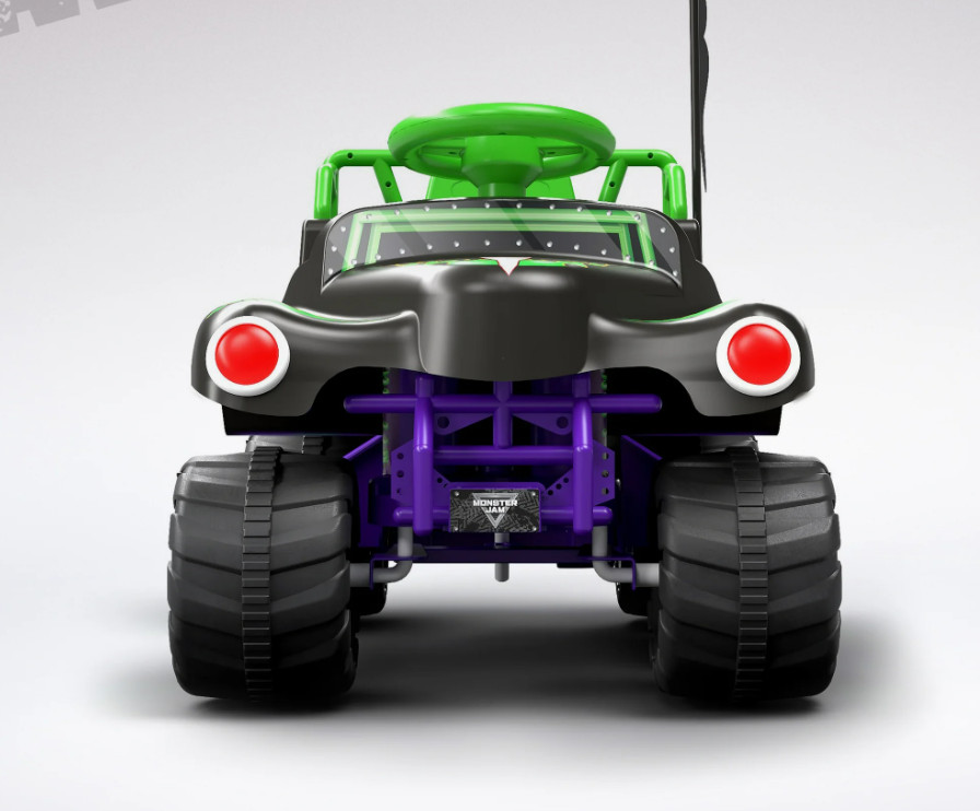 Grave Digger Toddler Ride on Monster Truck Indoor Outdoor Boys Girls Fun Jam