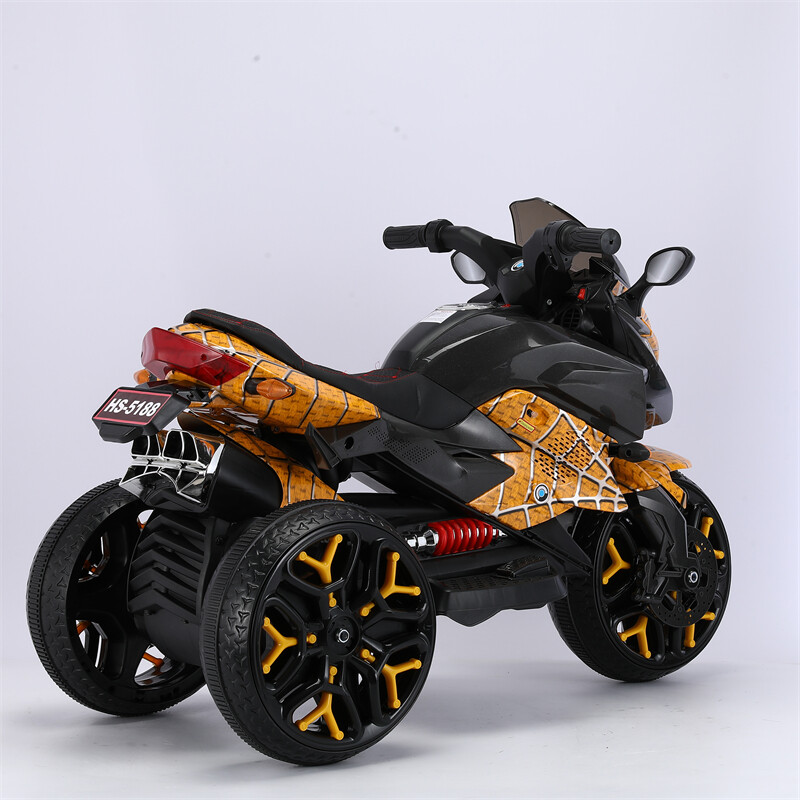 12V Electric Kids Motorcycle Ride-On Motorbike 3-Wheel 1.8-3.2MPH for Age 3-6