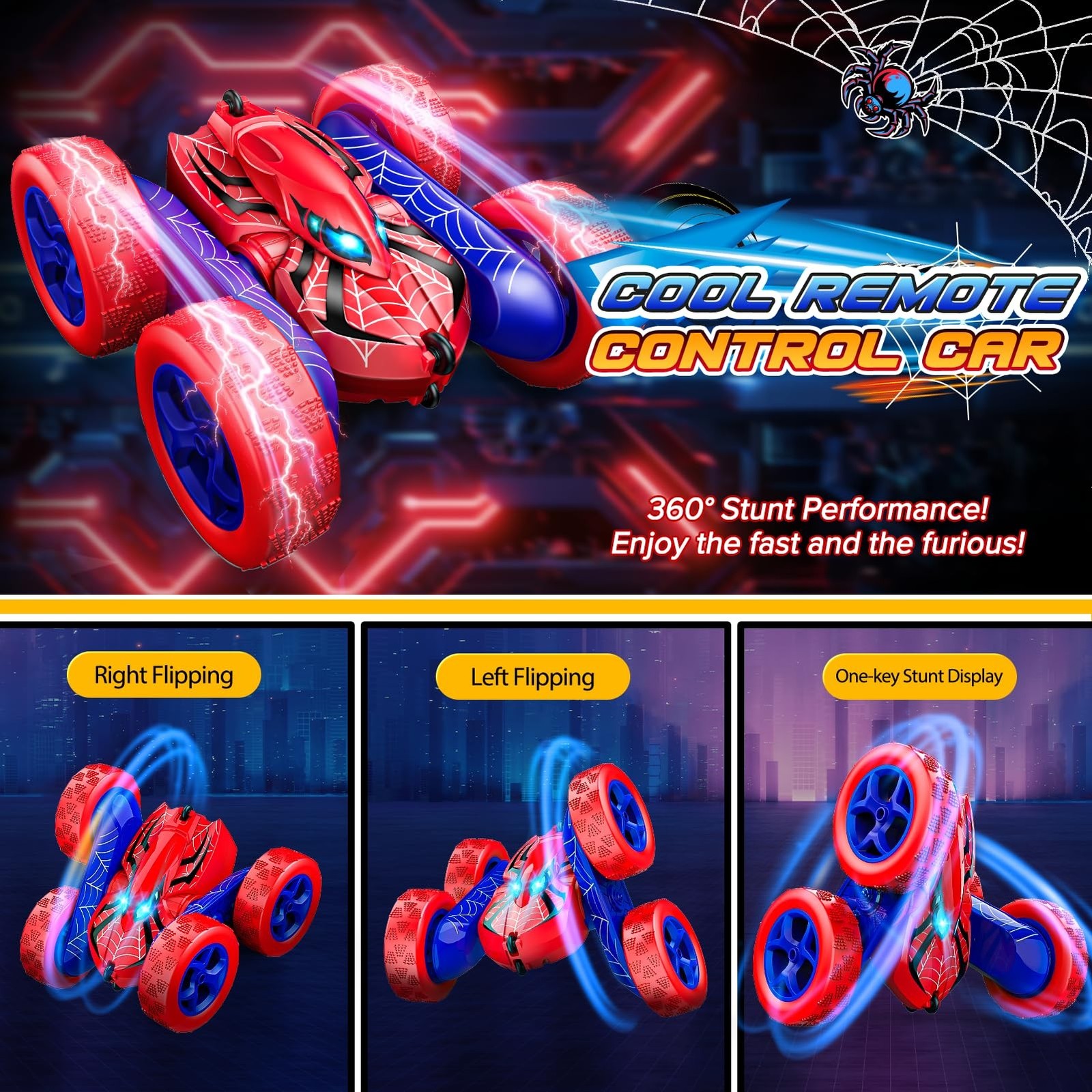 Remote Control Car,RC Cars Boys Toys for 3 4 5 6 7 8 9 10 11 12 Year Old Boy …