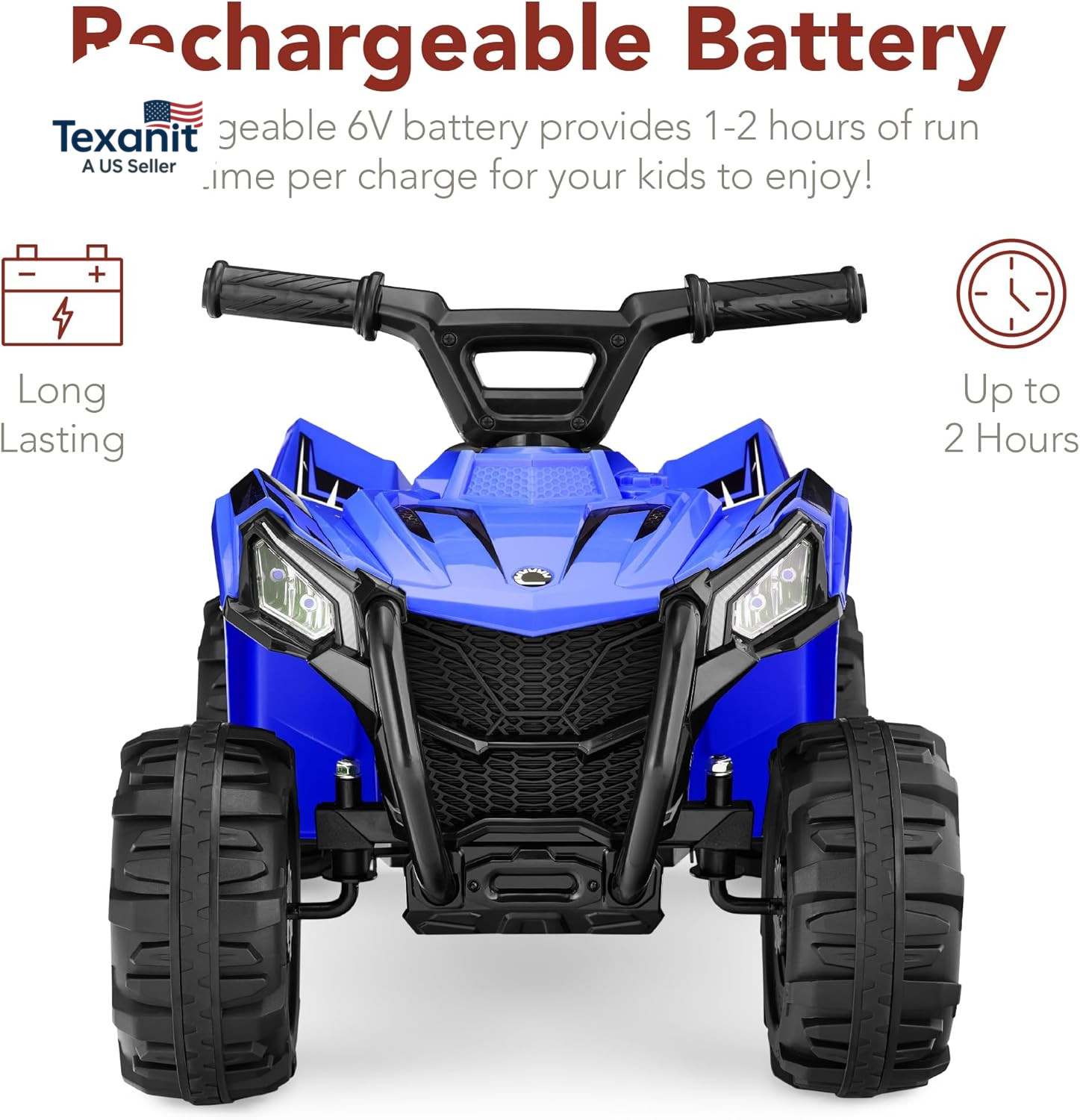 Best Choice Products 6V Kids Ride on Toy, 4-Wheeler Quad ATV Play Car W/ 1.8MPH