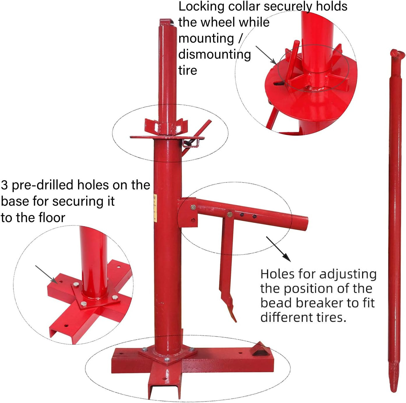 – Portable Tire Changer Changing Machine Car Truck Motorcycle Manual Bead Breake