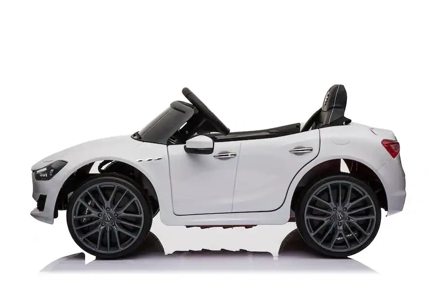 Best Ride On Cars Maserati Ghibli 12V Car White RC Remote Control Open Doors