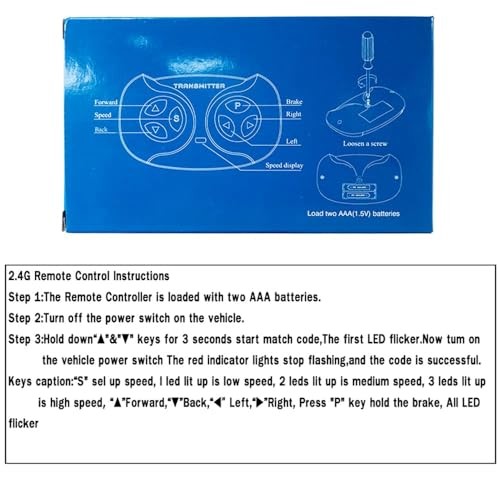 JR1602FCC 2.4Ghz Bluetooth Remote Control for Power Wheels,Remote Transmitter